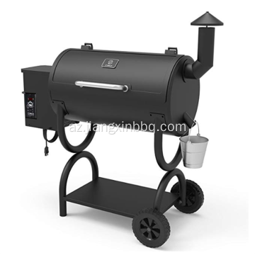 Açıq ağac pellet qril 7-in-1 bbq ​​siqaret çəkən